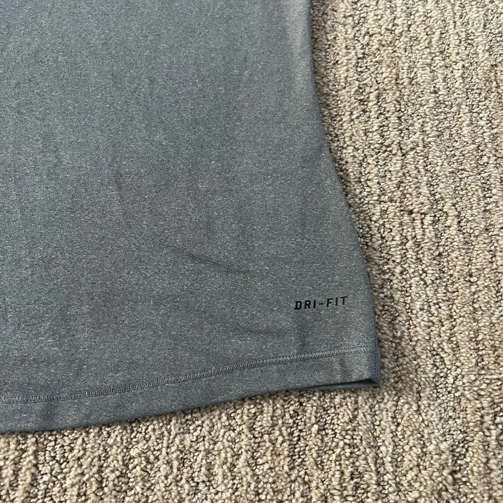Nike Grey Logo Dri-fit Workout Tank Top